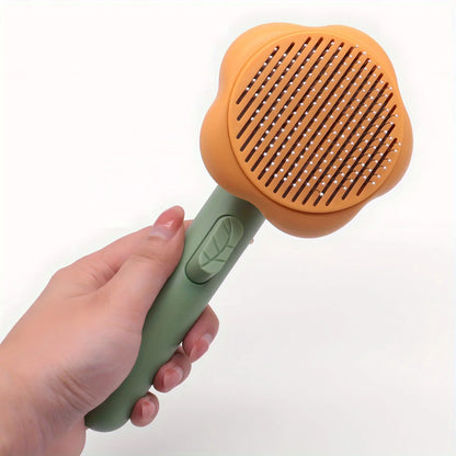 Brosse Auto-Nettoyante 🐾 — Appuie… les poils disparaissent 🤯